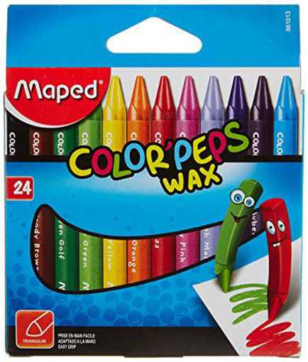 Picture of MAPED CRAYONS SOFT WAX X24